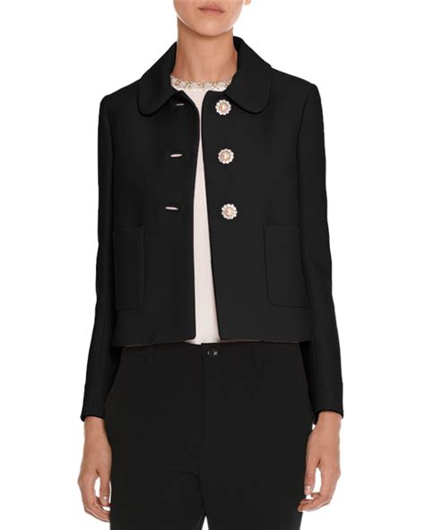 miu miu embellished cady jacket|mi miu prada official website.